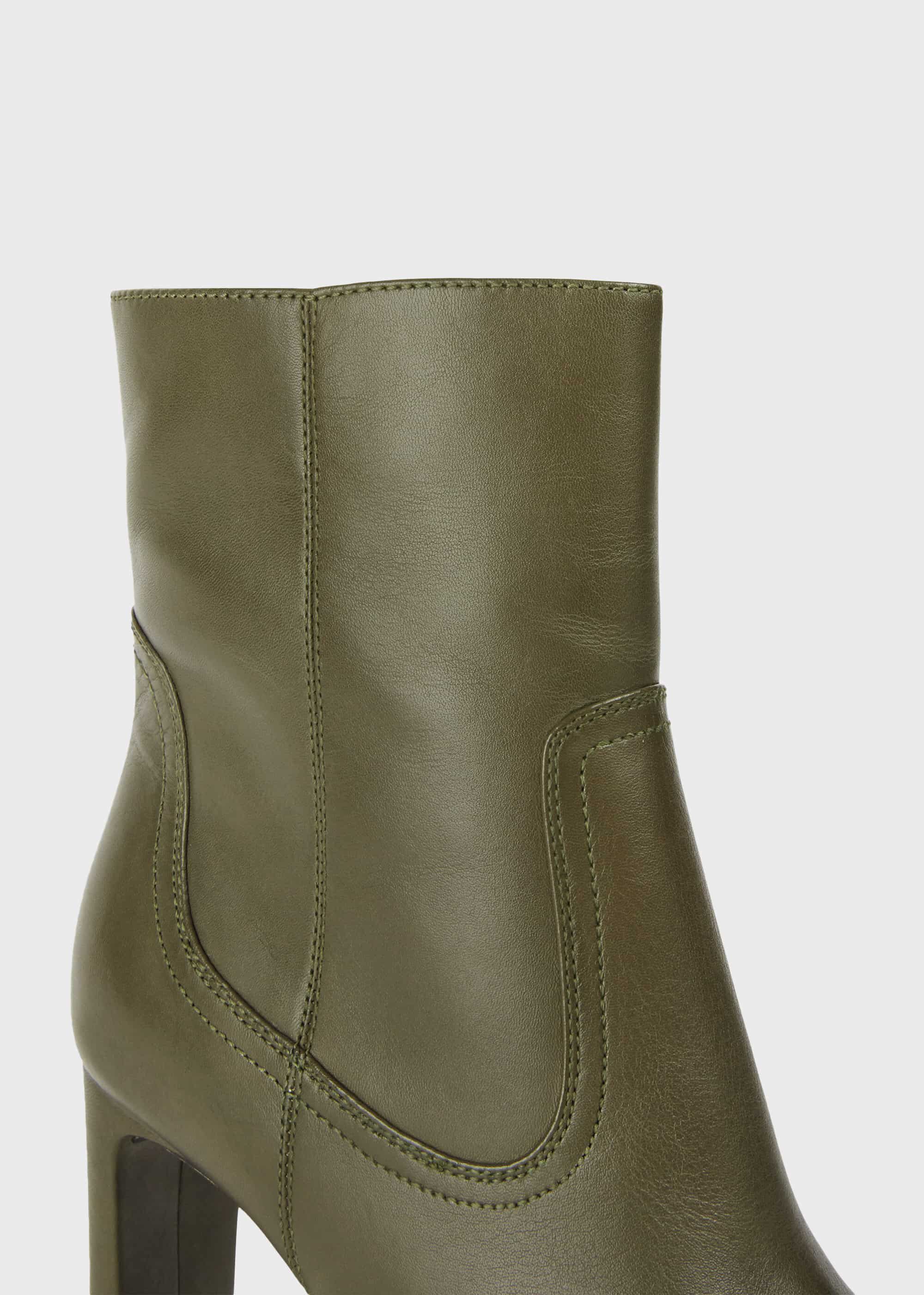 Fiona Leather Stiletto Ankle Boots | Hobbs
