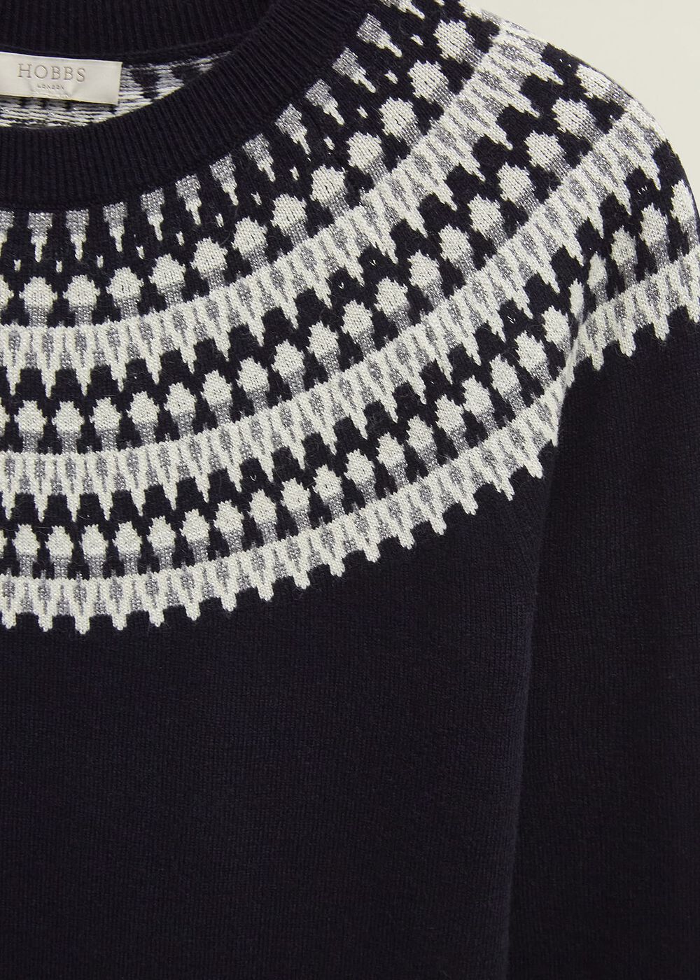 Greta Sparkle Fairisle Sweater , Navy Multi, hi-res
