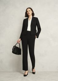 Ivory Nina Satin Blouse, Ivory, hi-res