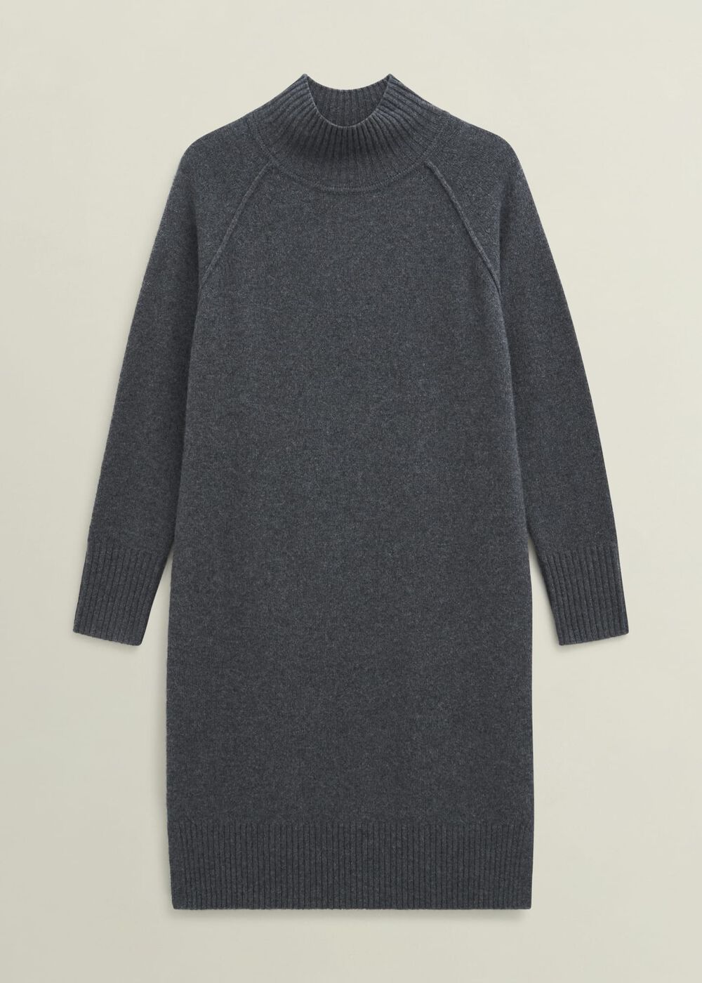 Lorraine Knit Dress, Charcoal Grey, hi-res