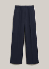 Alessia Linen Wide Pants, Navy, hi-res