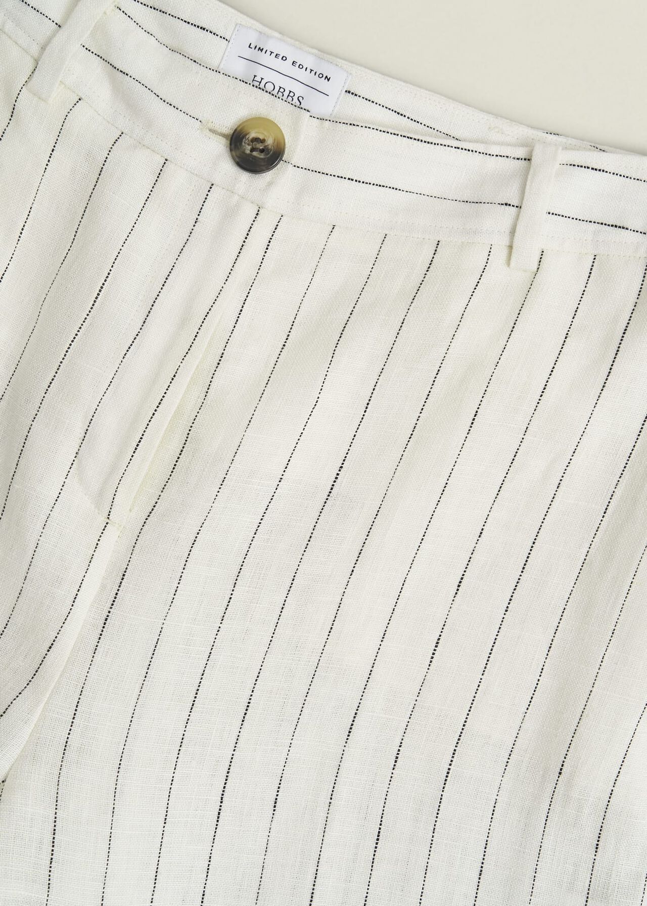 Groombridge Linen Wide Pants, Ivory Navy, hi-res