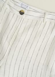 Groombridge Linen Wide Pants, Ivory Navy, hi-res