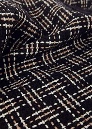 Alexis Tweed Aline Skirt, Black Ivory, hi-res