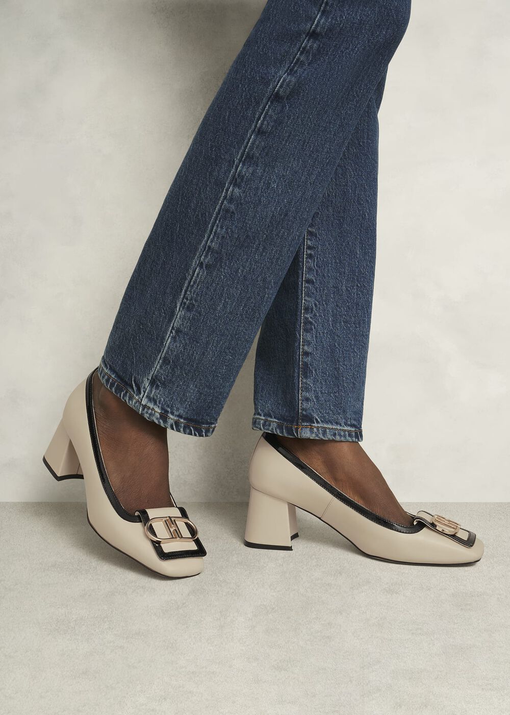 Lexia Pumps, Beige Black, hi-res