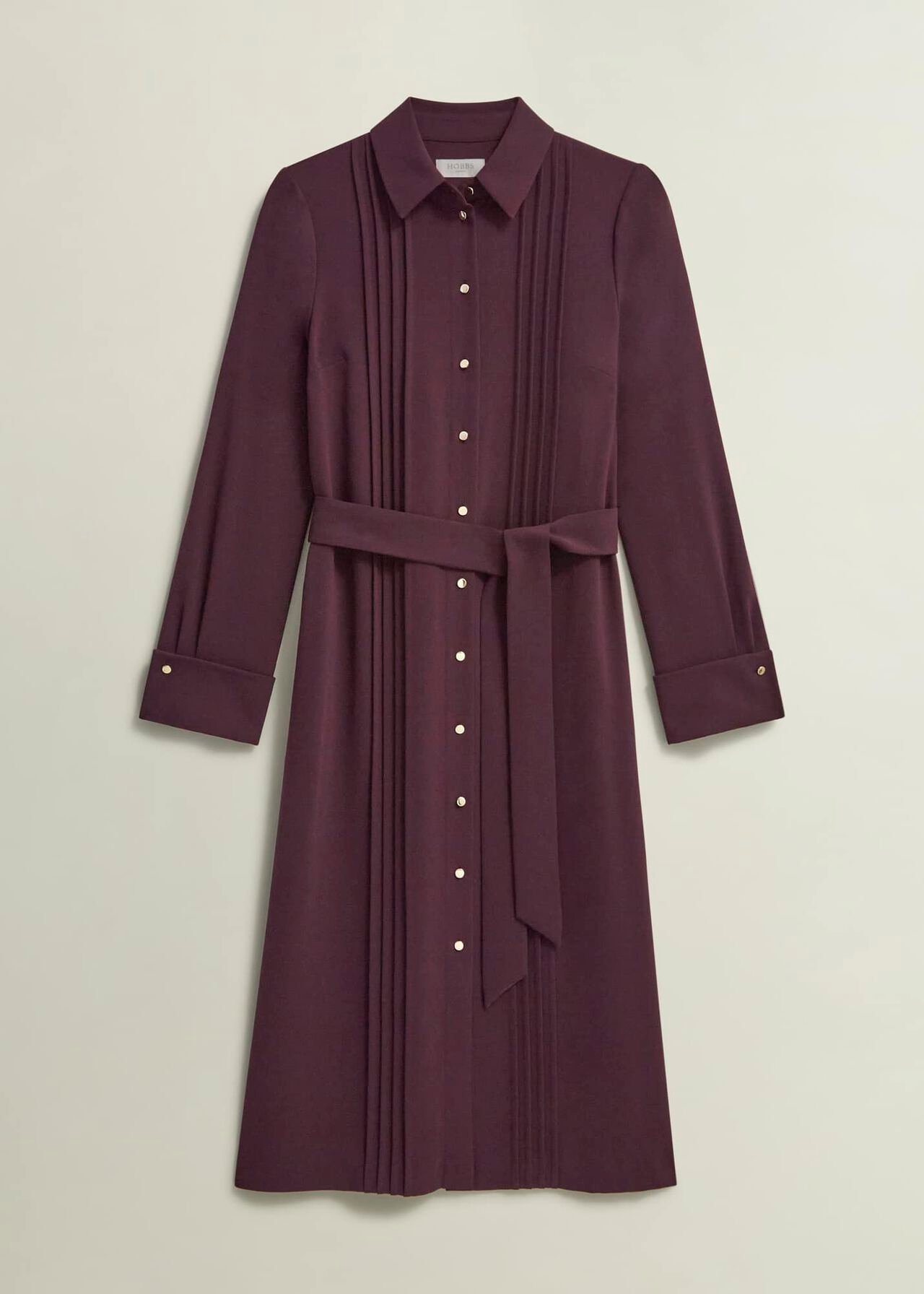 Robyn Shirt Dress, Malbec Purple, hi-res