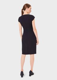 Leila Dress, Navy, hi-res
