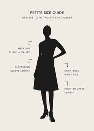 Petite Emery Tie Belted Dress, Navy Yellow, hi-res