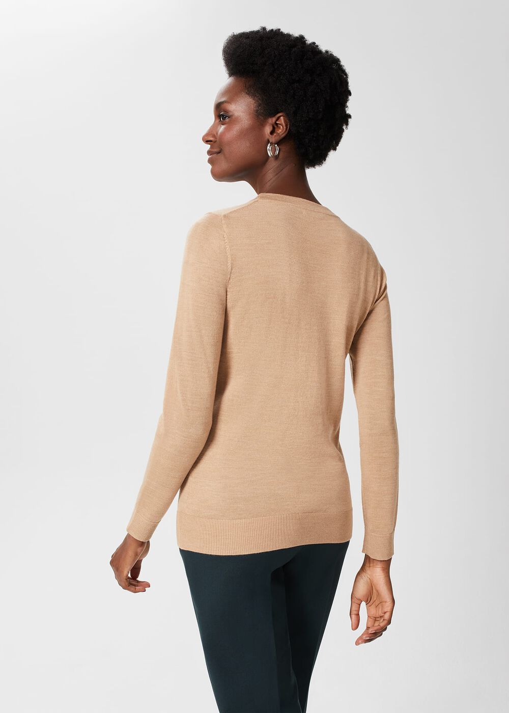 Penny Merino Wool Sweater, Camel, hi-res