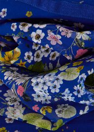 Petite Carly Floral Midi Dress, Cobalt Multi, hi-res
