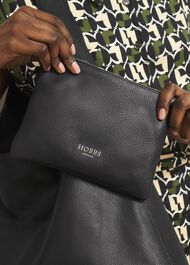 Blakely Leather Shoulder Bag, Black, hi-res