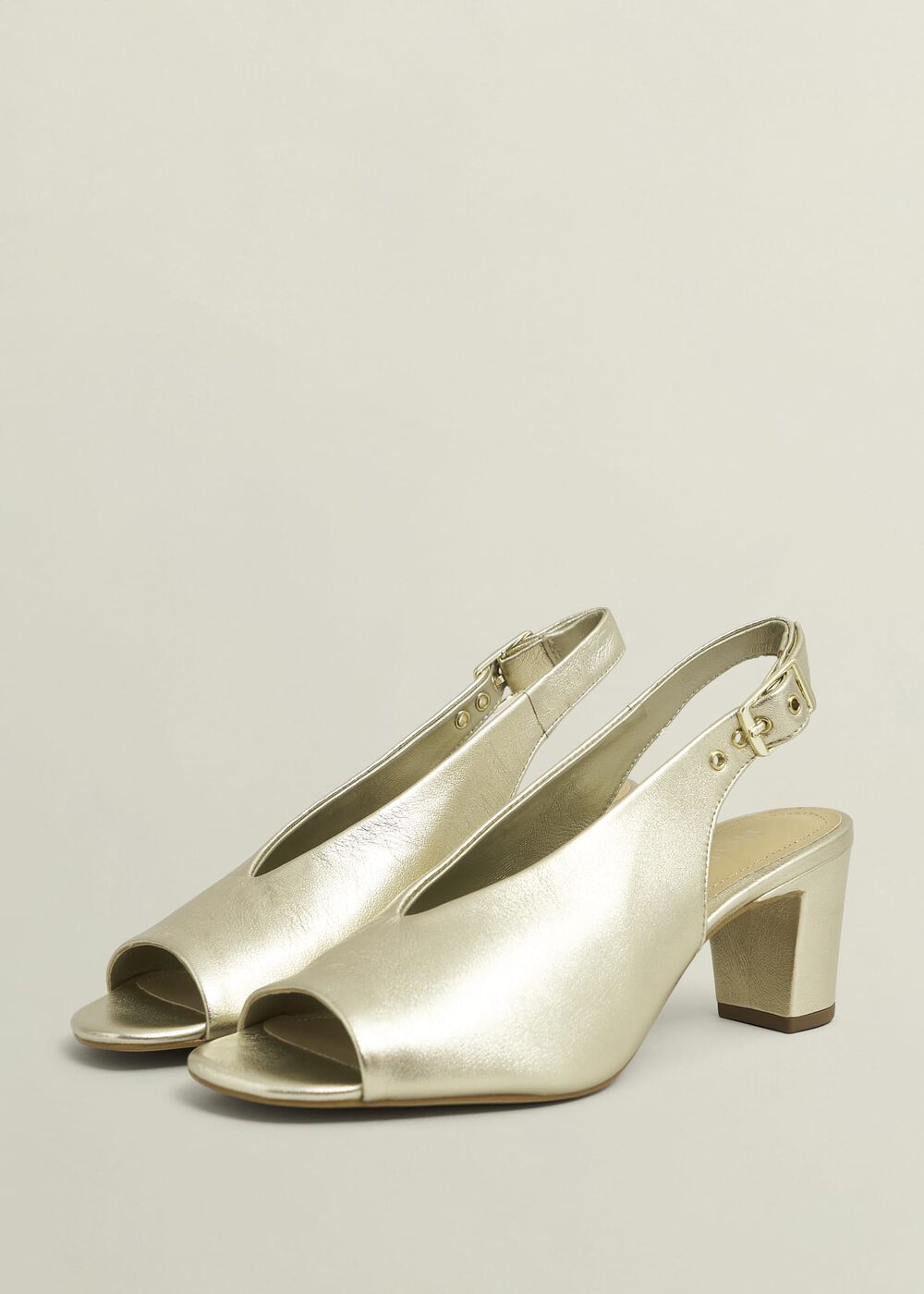 Kali Leather Sandals, Gold, hi-res