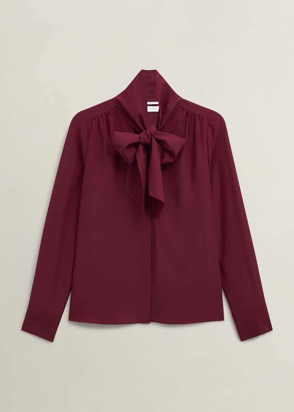 Mimi Silk Blouse, Beryl Red, hi-res