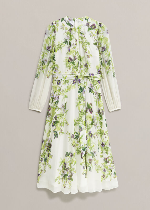 Pia Silk Floral Dress