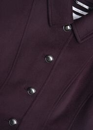 Petite Iona Wool Coat, Malbec Purple, hi-res