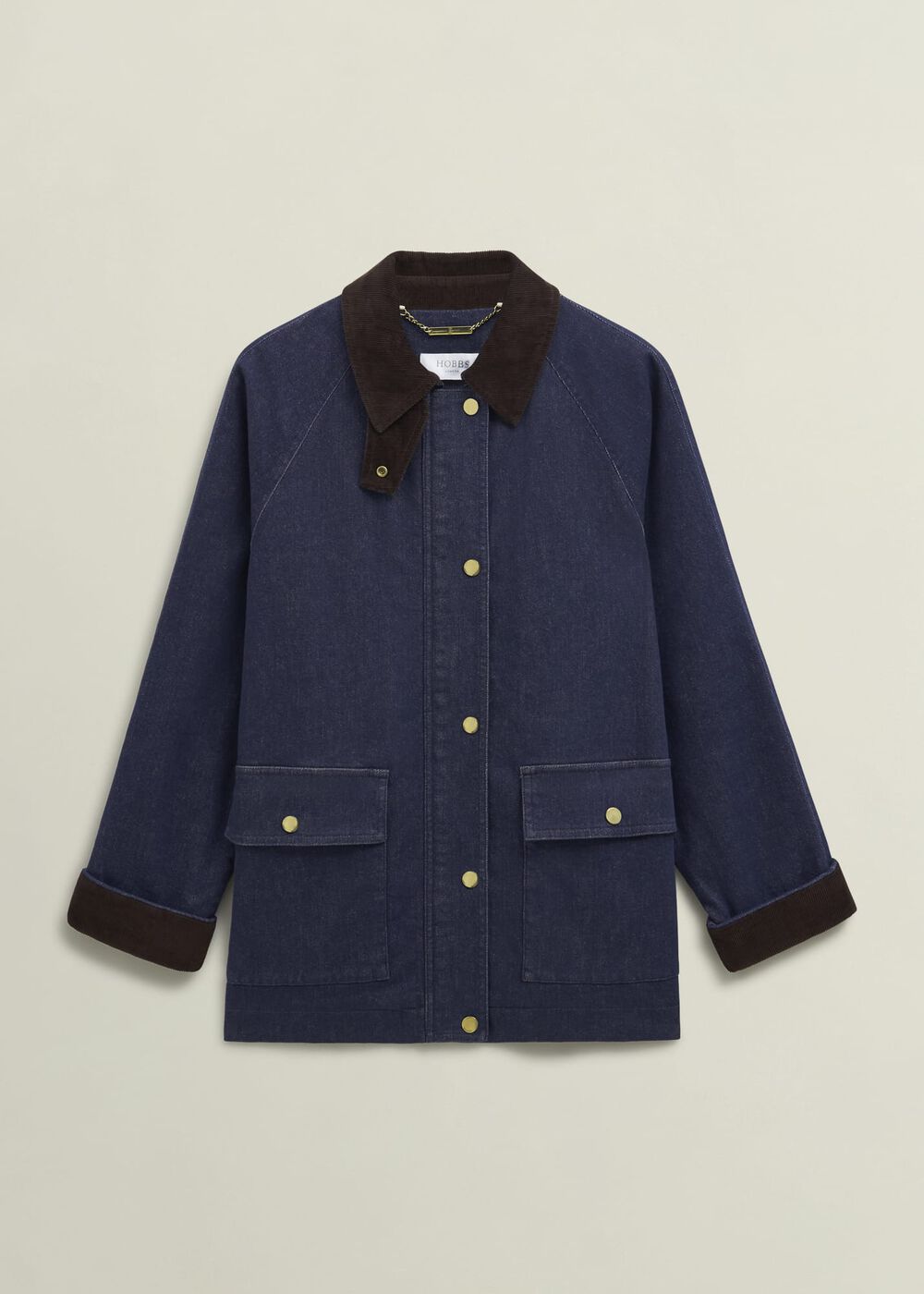Grantley Denim Barn Jacket, Indigo, hi-res