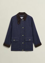Grantley Denim Barn Jacket, Indigo, hi-res