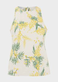 Foxcote Top With Linen, Ivory Multi, hi-res