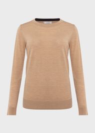 Penny Merino Wool Sweater, Camel, hi-res