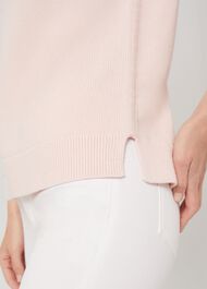 June Cotton Sweater, Pale Pink, hi-res