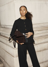 Bridget Knitted Jacket, Black, hi-res