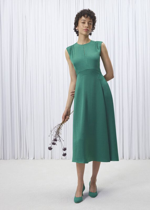 Isobel Satin Midi Dress