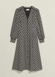Zadie Dress, Black Cream, hi-res
