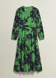 Aurora Dress, Navy Green, hi-res