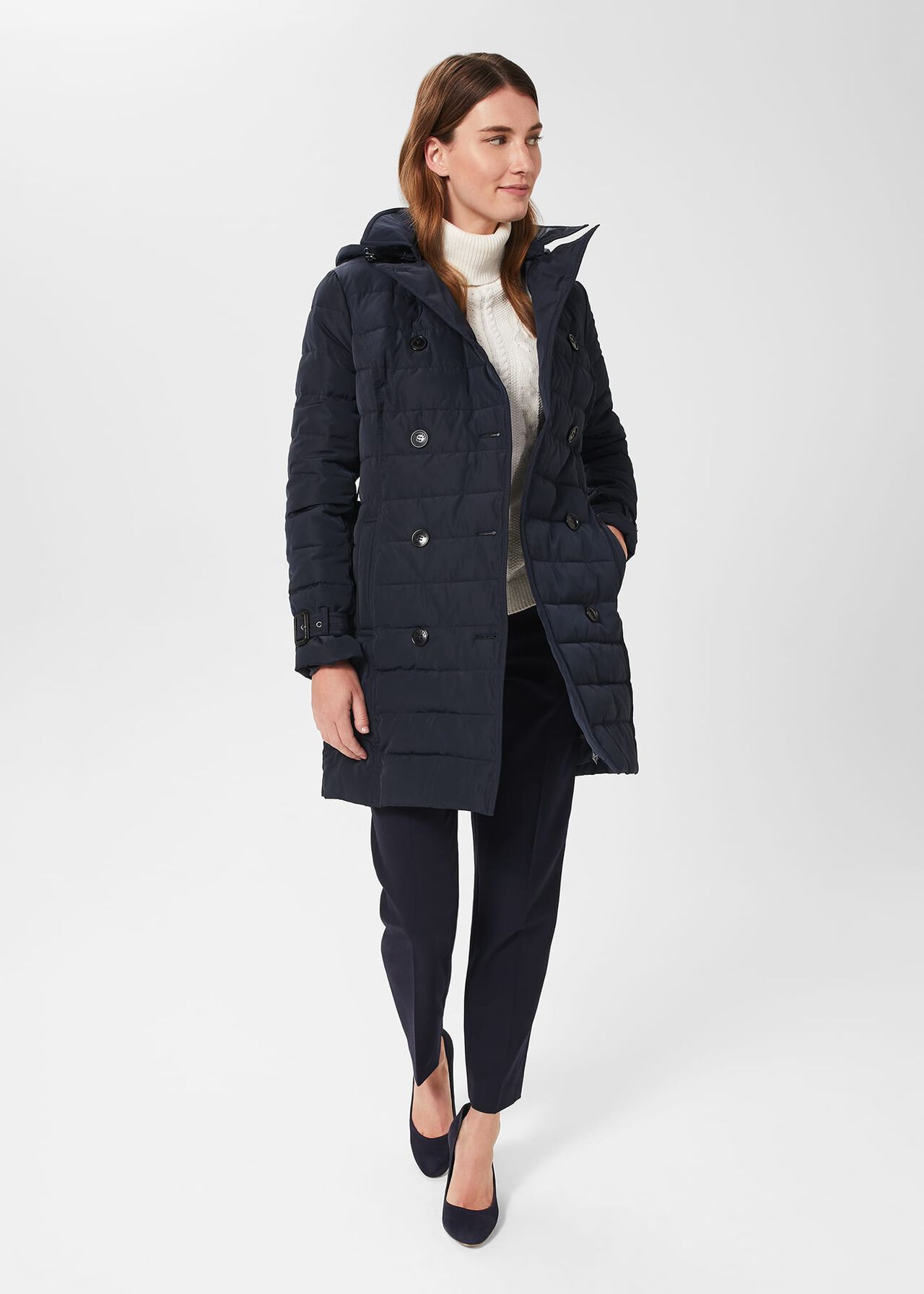 Corina Water Resistant Puffer Trench