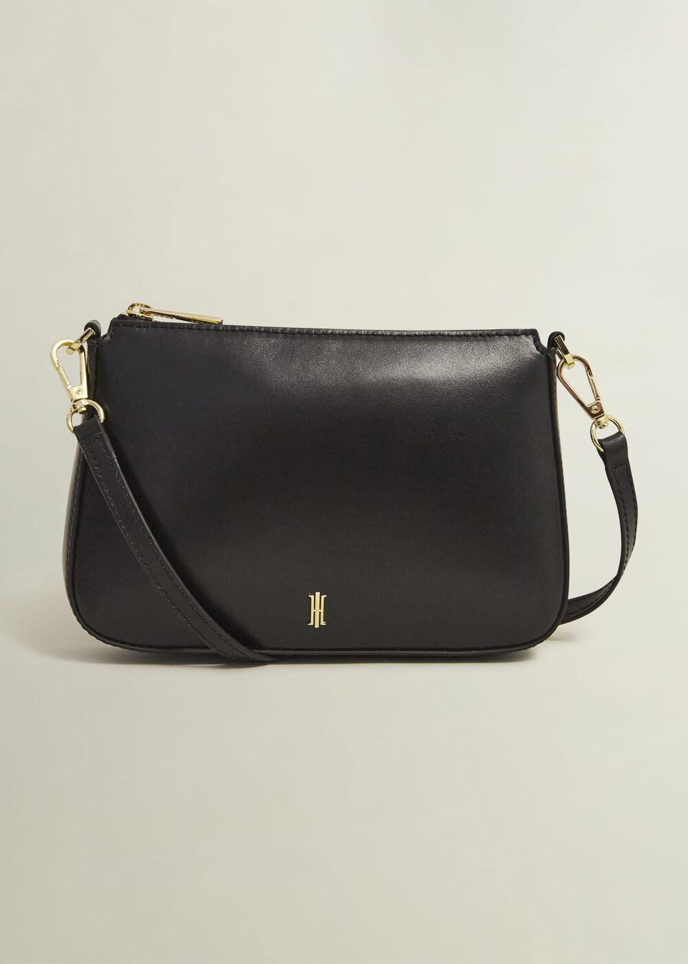Briella Leather Crossbody Bag, Black, hi-res