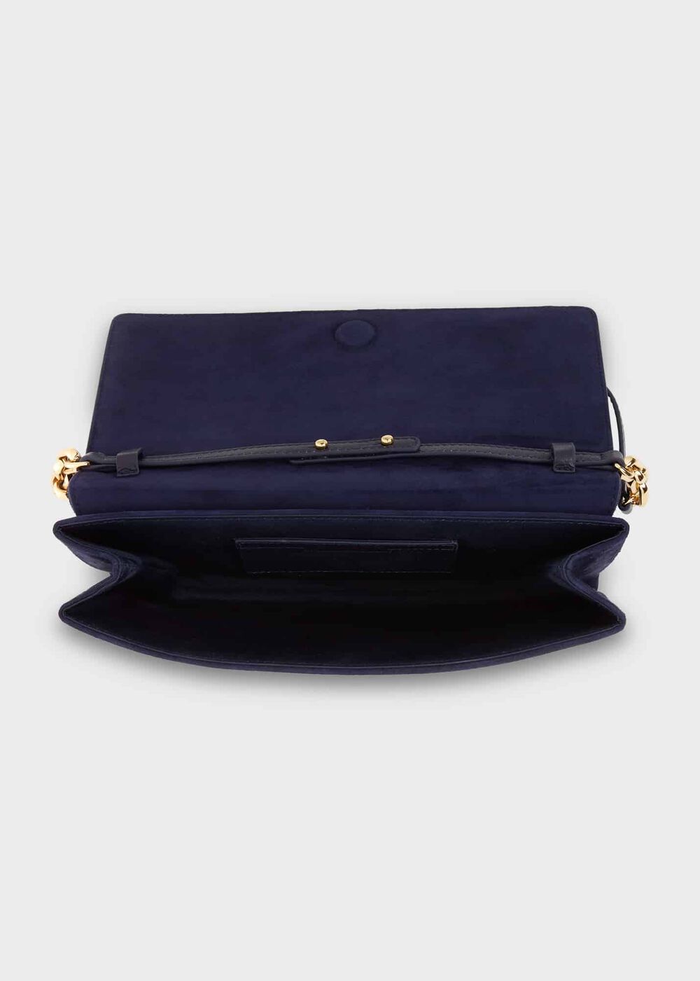 Chelsea Suede Clutch Bag, Midnight, hi-res