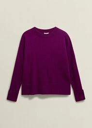 Darla Sweater With Cashmere, Vibrant Purple, hi-res