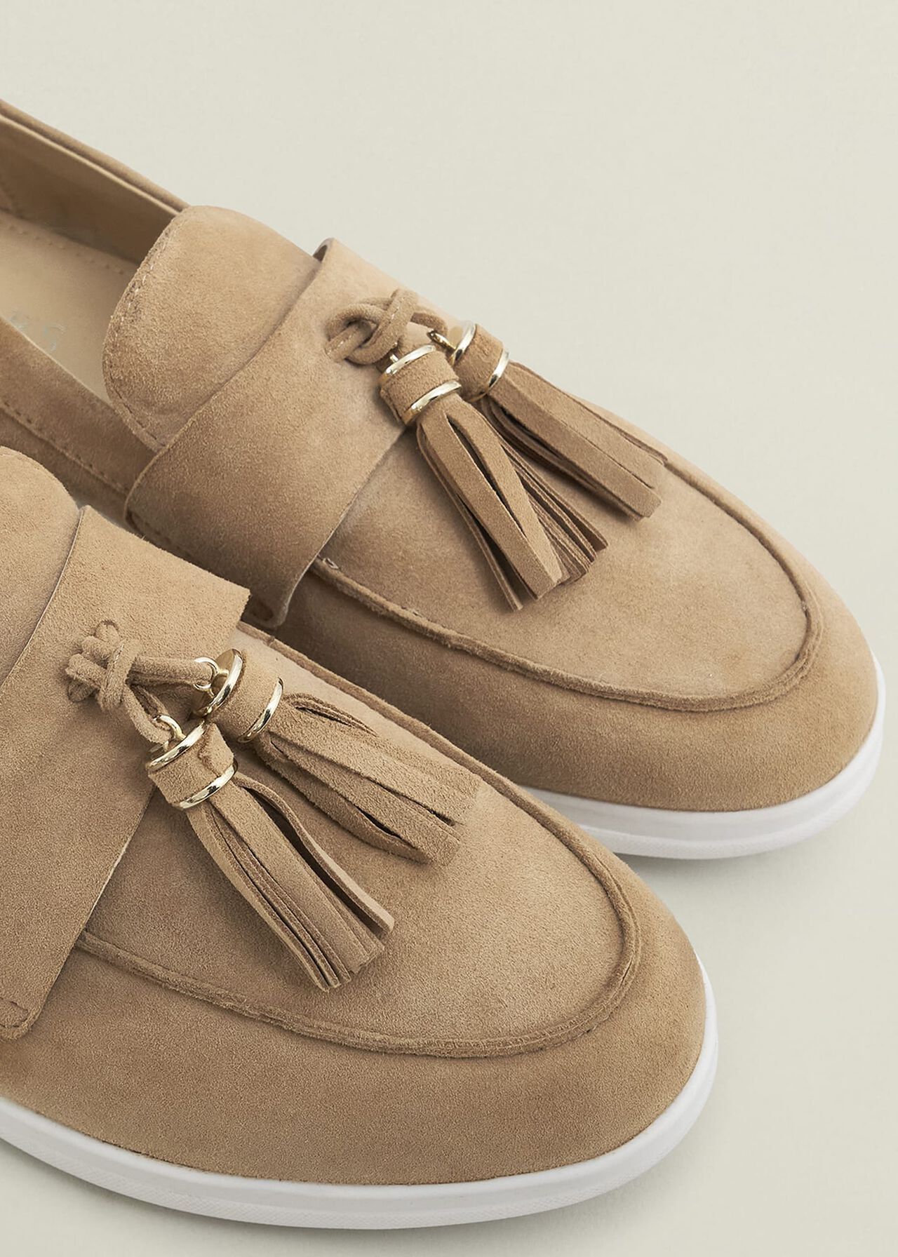 Dorset Suede Loafers, Light Camel, hi-res