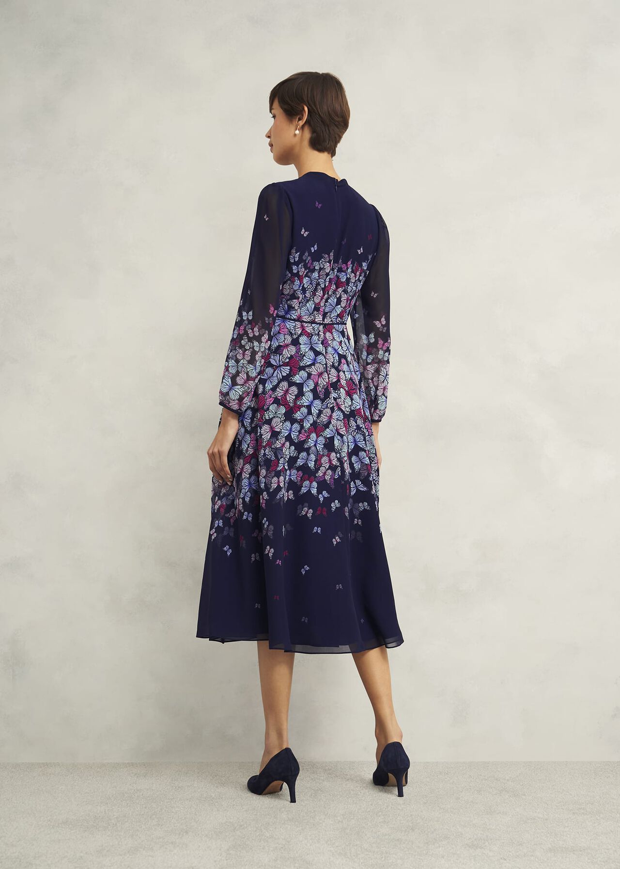 Petite Aurora Dress, Midnight Multi, hi-res