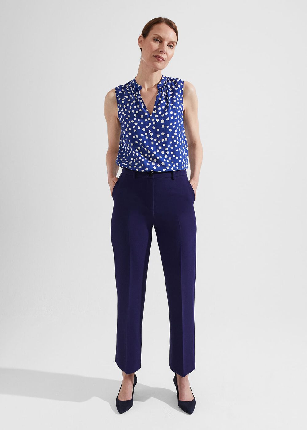 Romy Pants, Rich Navy Blue, hi-res