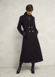 Brittany Wool Blend Coat, Black, hi-res