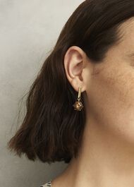 Aria Earrings, Medlar Brown, hi-res