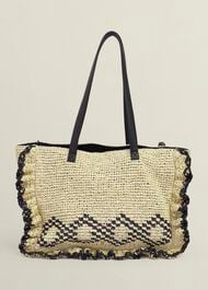 Romy Ruffle Bag, Natural Black, hi-res
