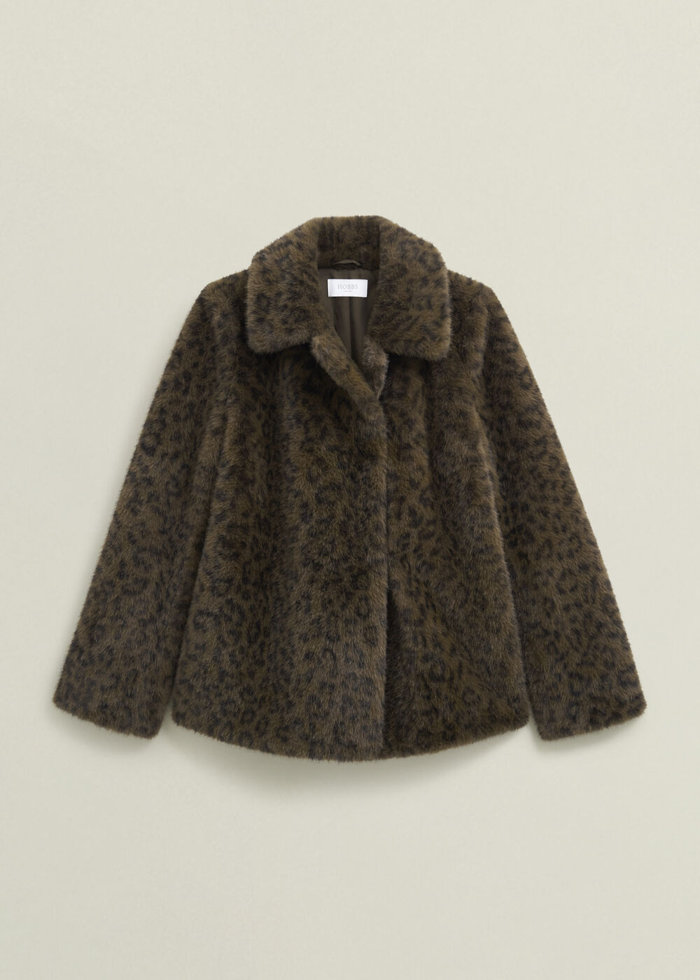 Dania Leopard Faux Fur Coat, Brown Multi, hi-res