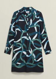 Marianne Dress, Navy Multi, hi-res