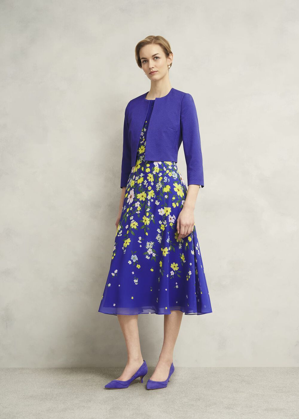 Elize Textured Jacket, Allium Blue, hi-res
