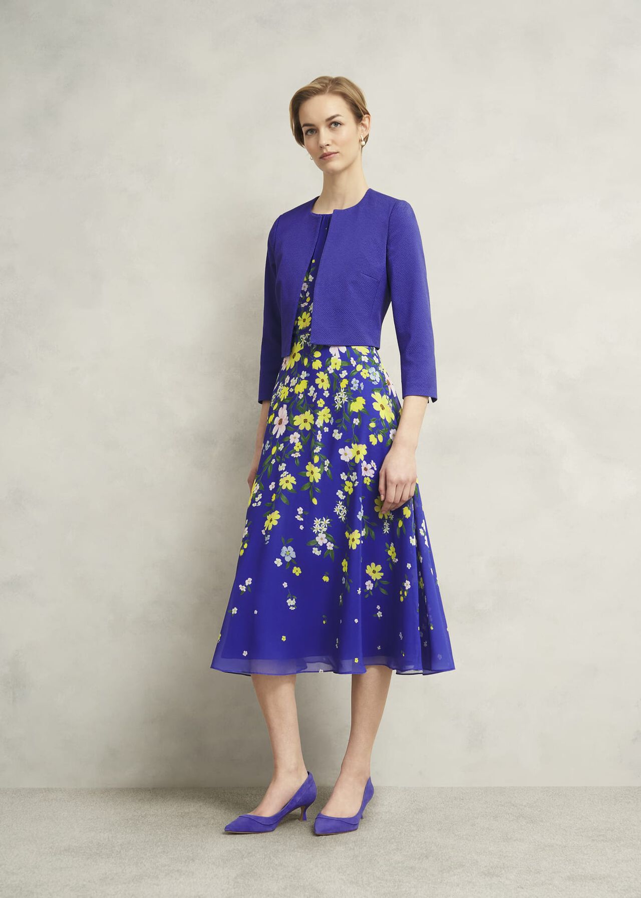 Elize Textured Jacket, Allium Blue, hi-res