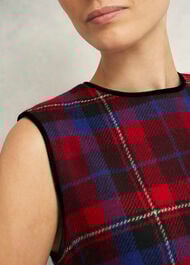 Petite Ingrid Wool Dress, Red Multi, hi-res