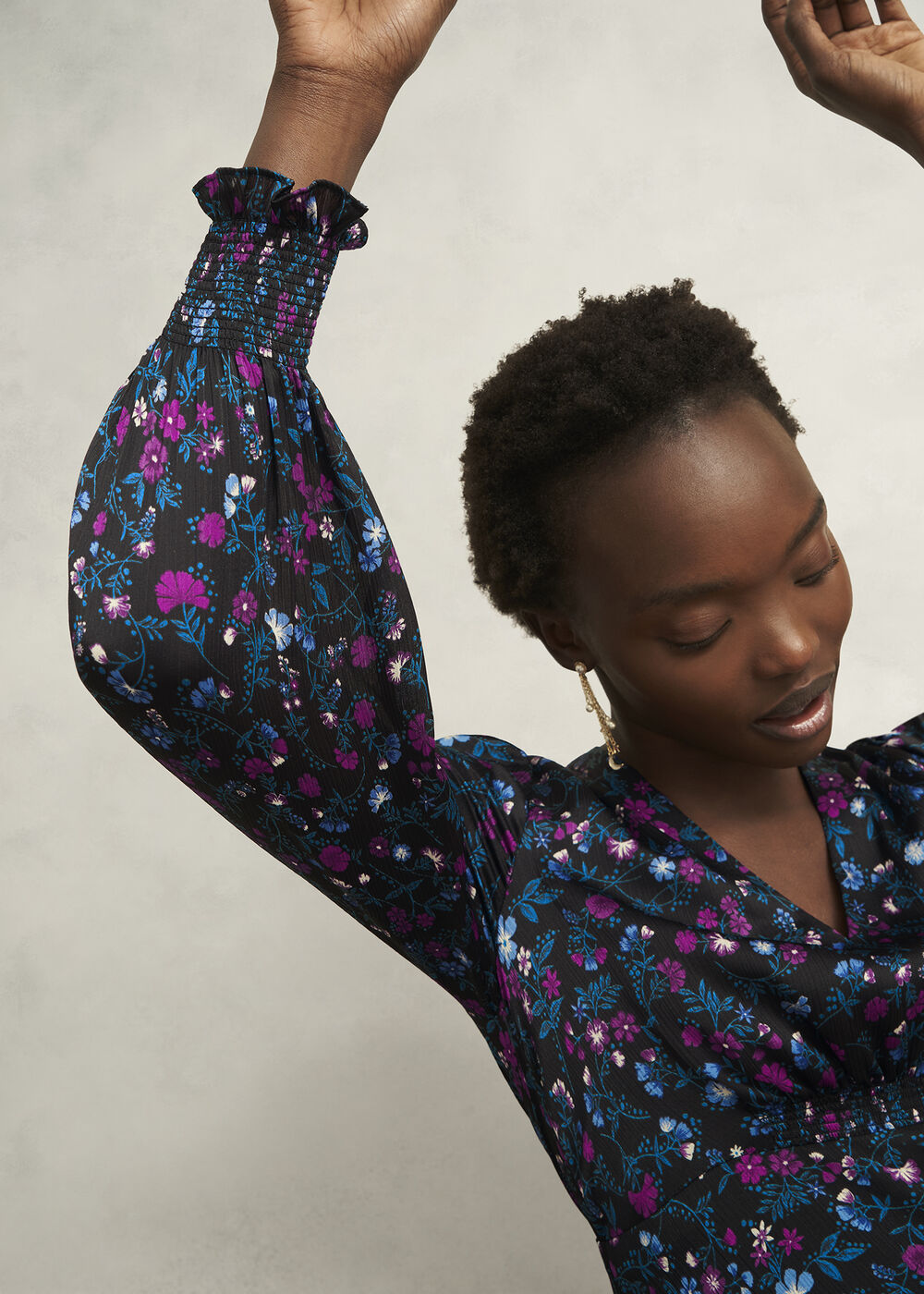Isabella Dress, Black Multi, hi-res