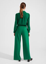 Verona Wide Leg Pants, Malachite Green, hi-res
