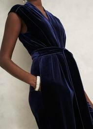 Olive Jumpsuit, Midnight Navy, hi-res