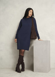 Audrey Knitted Dress, Hobbs Midnight, hi-res