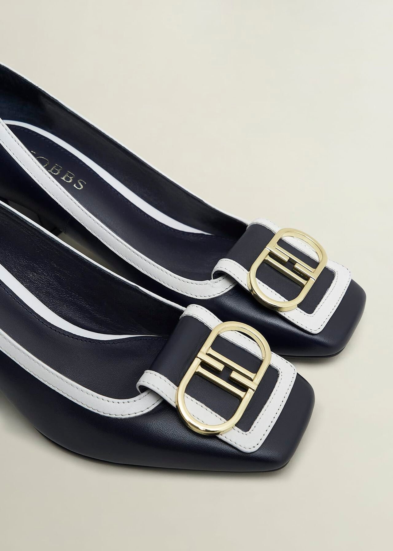Lexia Pumps, Navy Ivory, hi-res
