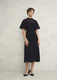 Aylesbury Lace Dress, Black, hi-res