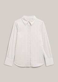 Andra Stripe Shirt, Neutral White, hi-res